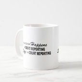 Mug Celui qui se produise - allez au devant du (Devant gauche)