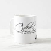 Mug Cendrillon de café Cendrillon Noir Chaussures Cita (Devant gauche)