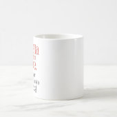 Mug "Cendrillon non jamais demandée un prince" drôle (Centre)