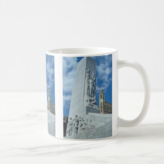 Mug Cénotaphe carré d'Alamo, San Antonio, le Texas, (Droite)