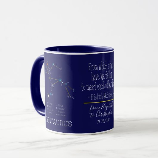 Mug Centaurus de constellation de l'hémisphère Sud (Devant gauche)