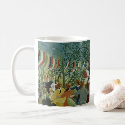 Mug Centenaire de l'Indépendance par Henri Rousseau (Avec donut)