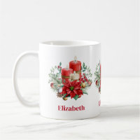Centerpiece de bougie avec Poinsettia Flower