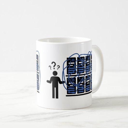 Mug Centre de calcul en réseau avec technologie inform (Devant droit)