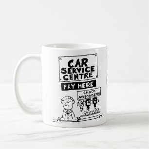 Mug Centre de service automobile Mécaniciens Amortisse