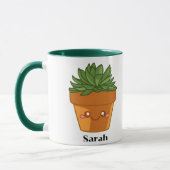 Mug Centre de table pot de plantes succulentes vert Co (Gauche)