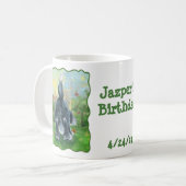 Mug Centre hirsute de partie de chien de moutons (Devant gauche)