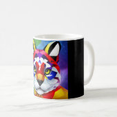 Mug centre noir Alexander's Cat (Devant droit)
