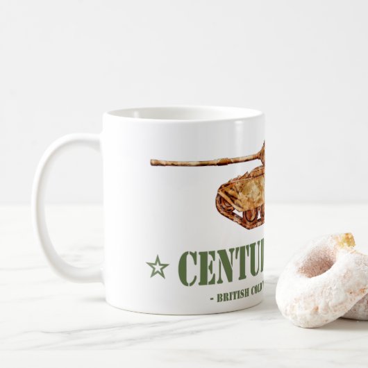 Mug Centurion MK 3 Tank British MBT de guerre froide (Avec donut)