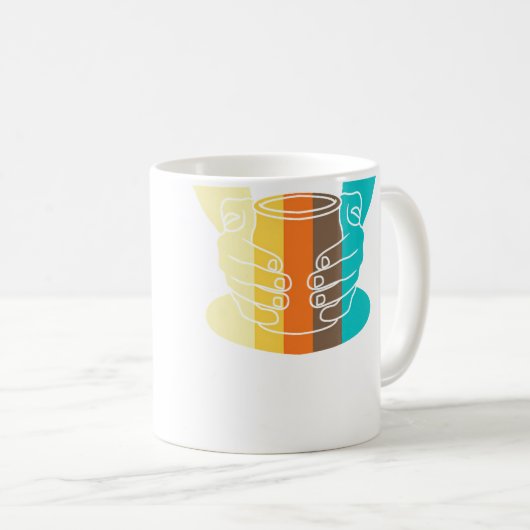 Mug Ceramic Artist Vintage Style Pottery (Devant droit)