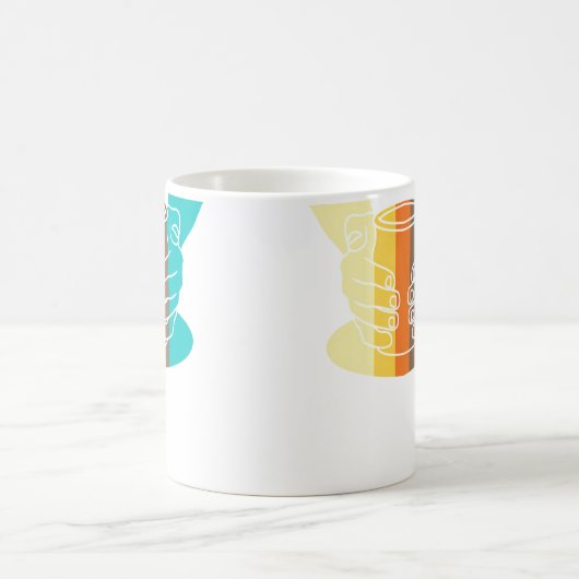 Mug Ceramic Artist Vintage Style Pottery (Centre)