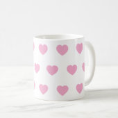 Mug Ceramic Heart Travel Mug, Handmade Pottery Coffee  (Devant droit)