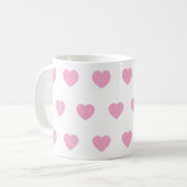 Mug Ceramic Heart Travel Mug, Handmade Pottery Coffee  (Devant gauche)