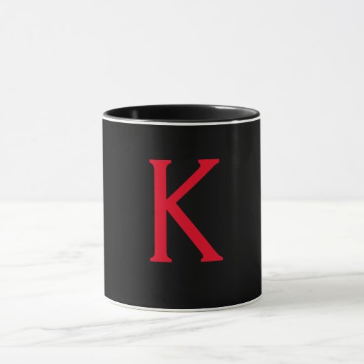 MUG CERAMIC INCREDIBLE INITIAL K MONOGRAM (Centre)