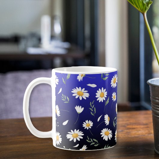 Mug Ceramic mug, Daisy coffee mug, tea cup