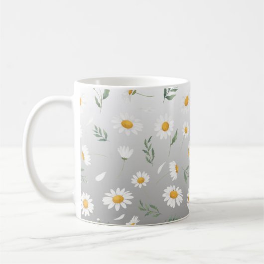 Mug Ceramic mug, Daisy coffee mug, tea cup (Gauche)