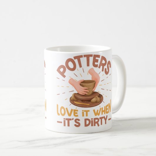 Mug Ceramic Pottery Design (Devant droit)