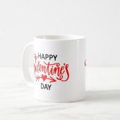 Mug Céramique café Mug-Valentine Coeurs (Devant gauche)