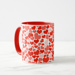 Mug Céramique café Mug-Valentine Coeurs