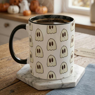 Mug Céramique de fantôme flottant esthétique Kawaii