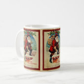 Mug Céramique de Noël vintage Père Noël (Devant gauche)