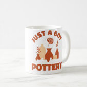 Mug Céramique drôle juste un garçon qui aime la poteri (Devant droit)