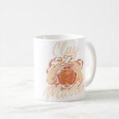 Mug Céramique Drôle Maître Poterie en Argile (Devant droit)