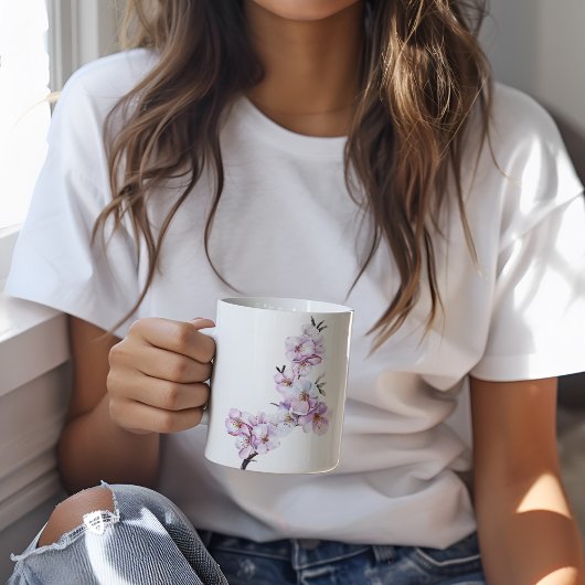 Mug Céramique en fleurs de cerisier rose