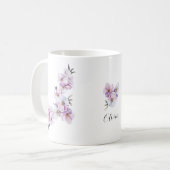 Mug Céramique Fleurs de Cerisier Roses (Devant gauche)