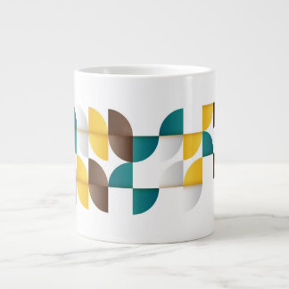 Mug Céramique Formes Géométriques Rétro