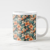 Mug Céramique Géant avec Impression de Hibiscus Tr (Droite)
