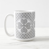 Mug Céramique gris dentelle (Gauche)