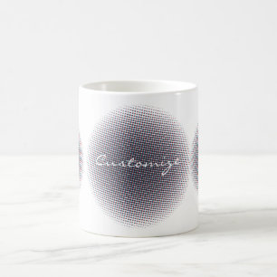 Mug Cercle à demi-tonalité Abstrait Thunder_Cove