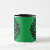 Mug Cercle Celtique irlandais vert et noir (Centre)