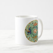 Mug Cercle chinois antique bleu vert (Devant droit)