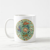 Mug Cercle chinois antique bleu vert (Gauche)