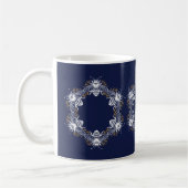 Mug Cercle d'abeilles bleu de la Marine (Gauche)