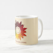 Mug Cercle d'action de grâces des feuilles (Devant droit)