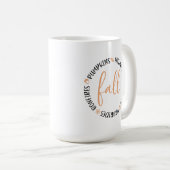 Mug Cercle d'automne (Devant droit)