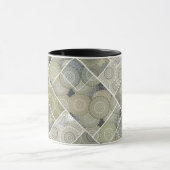 Mug Cercle de carreaux de céramique de mandala de cour (Centre)