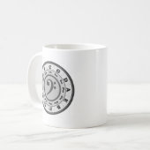 Mug Cercle de clef basse des cinquièmes (Devant gauche)