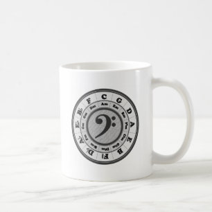 Mug Cercle de clef basse des cinquièmes