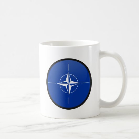 Mug Cercle de drapeau de qualité de l'OTAN (Droite)