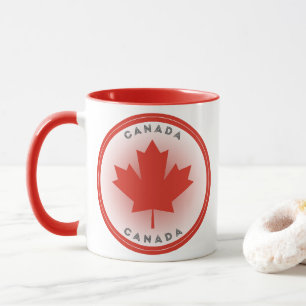 Mug Cercle de feuille d'érable du Canada