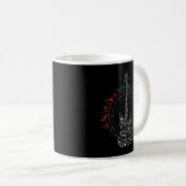 Mug Cercle de musique Clé Notes de musique Idée cadeau (Devant droit)