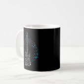 Mug Cercle de musique Clé Notes de musique Idée cadeau (Devant gauche)