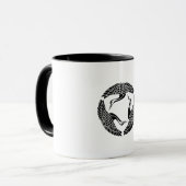 Mug Cercle de trois grues (Devant gauche)