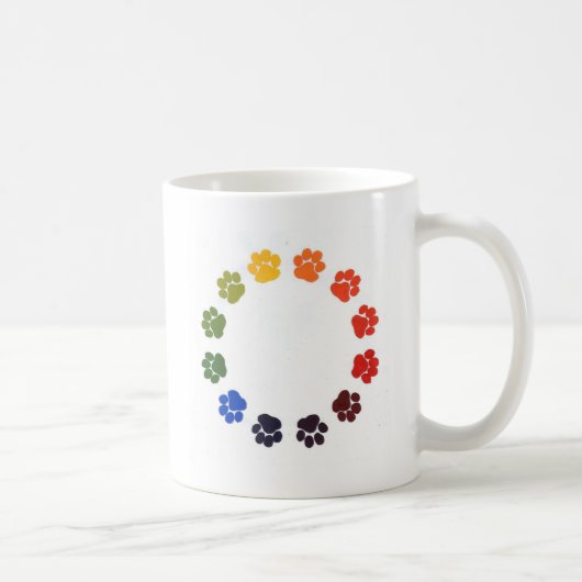 Mug Cercle d'empreintes de pattes (Droite)