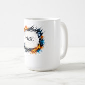 Mug Cercle d'énergie – Conception de texte personnalis (Devant droit)
