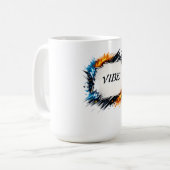 Mug Cercle d'énergie – Conception de texte personnalis (Devant gauche)